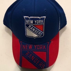 NWT Reebok NHL New York Rangers Center Ice Collection Structured FlexCap - L/XL